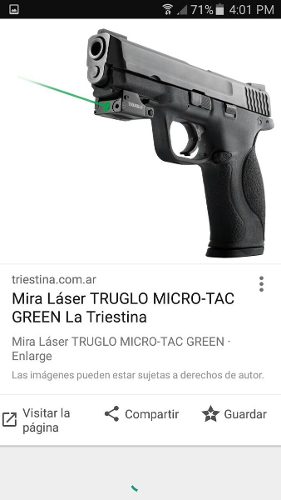 Laser, Linterna Truglo Glock, Beretta, Tanfoglio, Taurus