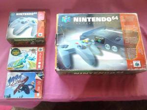Nintendo 64 Como Nuevo Con Su Caja+5 Juegos Para Coleccionar