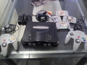 Nintendo 64 Con 4 Juegos