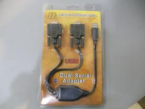 Cable Adaptador Usb - A Serial (doble) Con Cd De Drivers