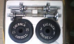 Set De Mancuernas 40libras Evernew Barbell