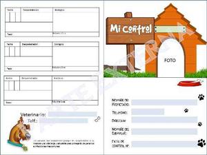 Tarjeta De Vacunas Para Perros Digitales