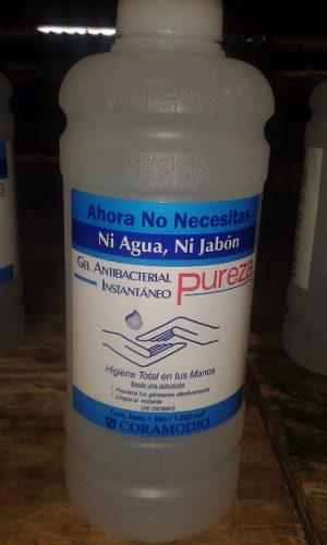 Gel Antibacterial Purezza 1 Litro Con Dispensador