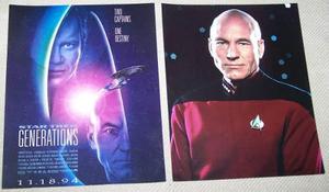 2 Postales Grandes Originales Película Star Trek