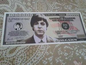 Billete Coleccionable The Beatles