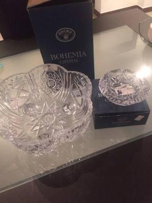 Bowl Y Cenicero De Bohemia Crystal