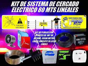 Cerco Electrico Kit 80 Mts Energizador Y Mas Listo Instalar