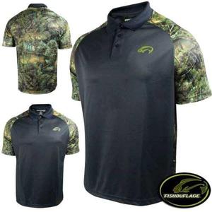 Chemise Camo Peces Fishouflage Para Caballeros