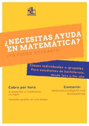 Clases Particulares De Matematica