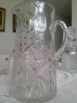 Jarra De Cristal De Bohemia De 1 Litro Negociable