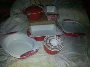 Juego De Refractario Ceramic Bakeware Set 10 Pzas