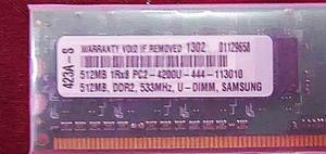 Memoria Ram 512mb Samsung Rematamos