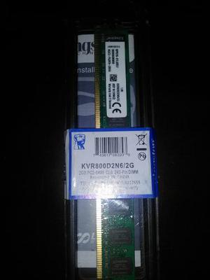 Memoria Ram Kingston Ddr2 Kvr800d2n6/2g