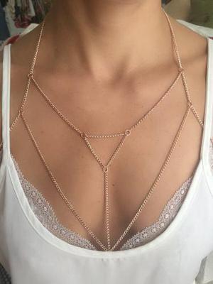 Bodychain Cadenas Para El Cuerpo Brachain Bralettes