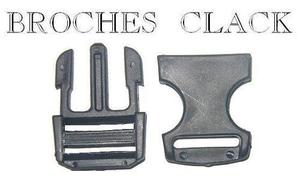Broche Clic Clack Plastico Nacional Cinta 2cm 20mm #2 Spikes