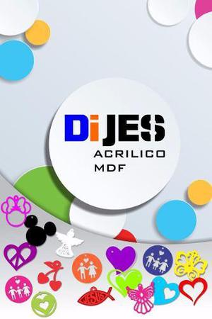 Dijes Identificadores Mdf Acrilico Personalizados 2cm