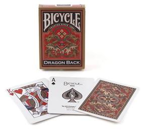 Cartas De Magia Y Poker Bicycle Dragon Back Gold