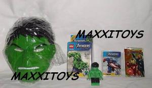 Increible Hulk Super Combo De Mascara+muñeco Con Luz+cartas