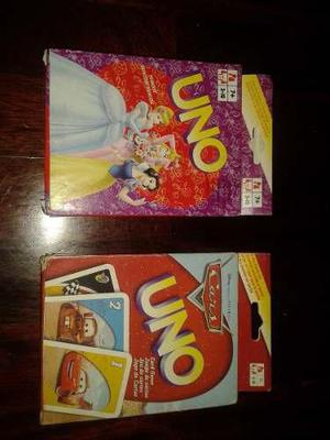 Juego De Cartas Uno De Cars Y Princesas Disney