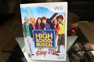 Juego Wii Disney High Scholl Musical Sing It Original !!!!!!