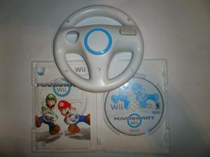 Mario Kart Wii Con Volante Wiiwheel Original