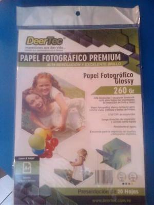 Papel Fotografico 260g/m2 Carta 20 Hojas Puerto Ordaz