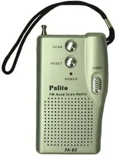 Radio Portátil Fm Auto Scan Con Linterna Marca Palito Pa-83