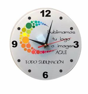 Reloj Para Sublimar De Pared Redondo 20x20cm