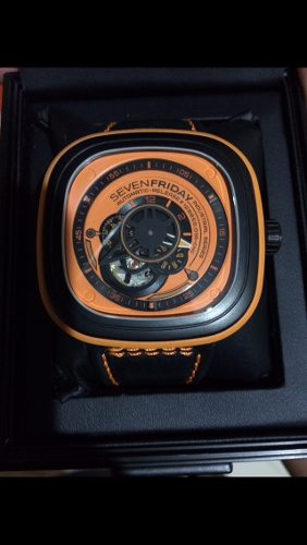 Reloj Sevenfriday P-1 Automático Naranja Original