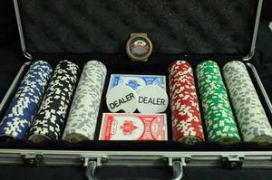 Set De Poker Profesional! Fichas De Arcilla, Cartas Y Maleta