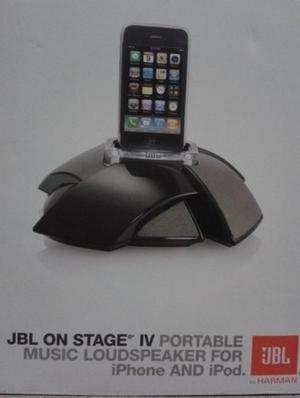 Speaker Jbl On Stage Iv Portátil Para Iphone Y Ipod