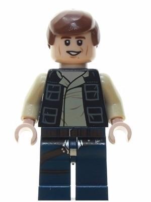 Star Wars Muñeco Han Solo 8cm Carta Accesorios Comp. Lego