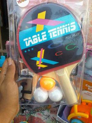 Raquetas Ping Pong Incluye Su Malla Para Mesa