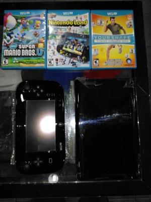 Nintendo Wii U 32gb Negro Deluxe Con Juegos