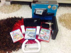 Nintendo Wii U+3 Juegos En Fisico+5 Digitales +2 Controles.