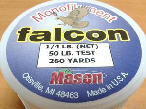 Nylon Monofilamento Mason 50 Libras 0.70 Falcon 238mts.