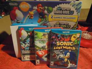 Wii U Deluxe Set New Super Mario Bros U/ Luigi U + 5 Juegos