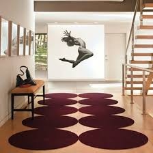 Alfombras Modernas Retro Circular