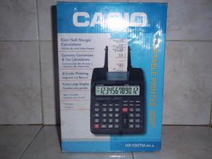 Calculadora Casio Original Hr-100tm-bk-a Totalmente Nueva