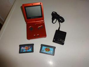 Game Boy Advance Sp Con 2 Juegos Y Cargador