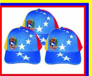 Gorras Tricolor Venezuela, 8 Estrellas, Al Mayor