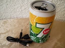 Lata De 7up Corneta Stereo Nueva