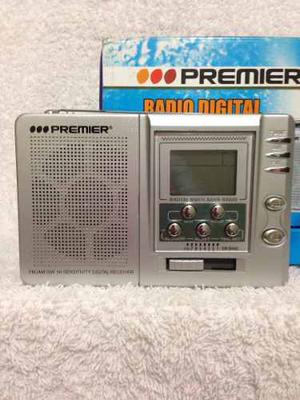 Radio Digital Premier Fm Am Con Reloj Y Alarma