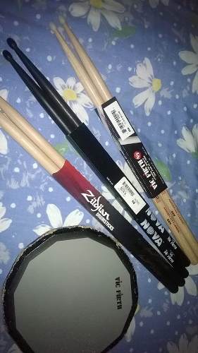 Baquetas Zildjian 5a Dip Y Nova Vic Firth 5a