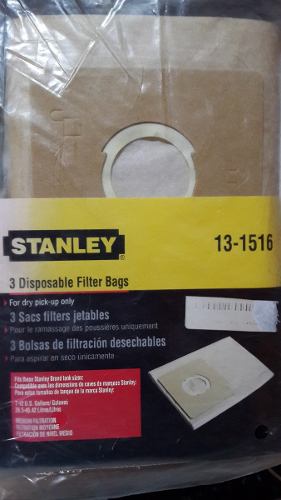 Bolsas (3) De Filtracion Para Aspiradoras Stanley 7 A 12 Gal