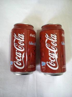 Latas De Coca Cola Coleccion, Originales Con Oso Deportista