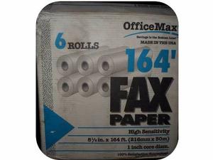 Papel Termico Para Fax Office Max 216 Mm. X 22 M