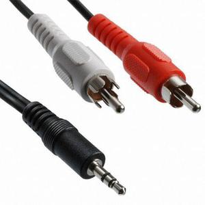 Cable Auxiliar Sonido Mini Plug 3.5 Mm A Rca Audio 1.7 Mts