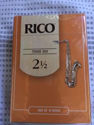 Caja De 10 Cañas Para Saxofon Tenor (marca Rico)