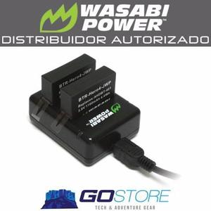 Gopro Cargador Doble+2 Baterías Wasabi Hero 4